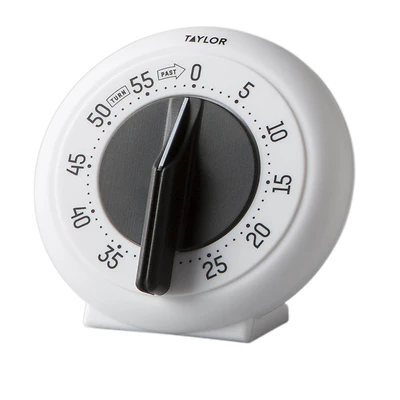 Kitchen Timer, 60-Minute, White