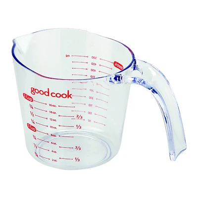 Good Cook 19864 Measuring Cup, 2-Cup Capacity, Clear Plastic