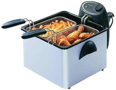 ProFry Deep Fryer, Dual-Basket, Stainless Steel