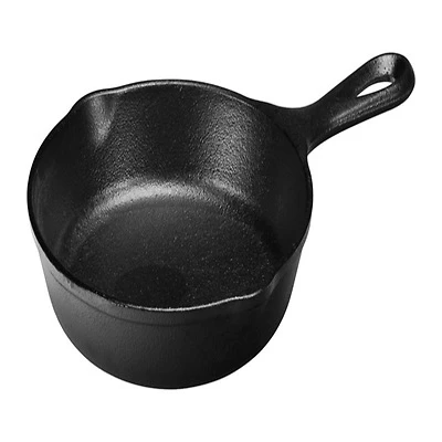 Lodge L3SK3 Cast Iron Skillet, Pre-Seasoned, Black, 6-1/2 In.