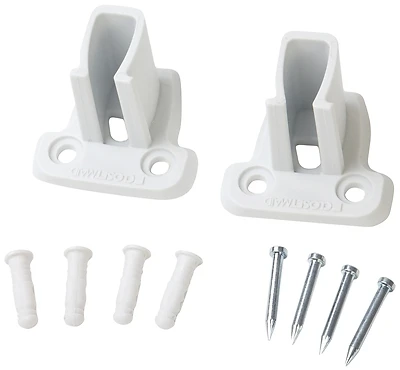 ClosetMaid 6641 Wall Bracket, 1-3/4 in L, 2 in H, Resin
