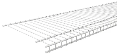 Superslide Wire Shelf, White, 12-In. x 12-Ft.