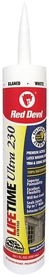 Lifetime Ultra Premium Elastomeric Acrylic Latex Caulk, White, 10.1-oz.