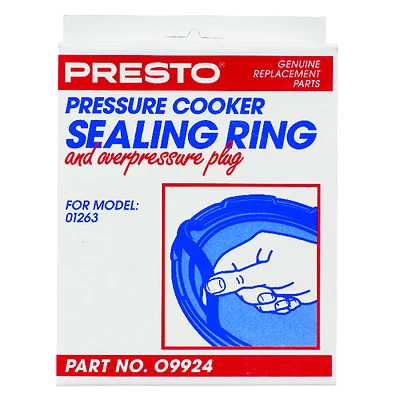 Presto 09924 Pressure Cooker Sealing Ring with Automatic Air Vent