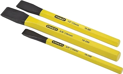 Stanley FatMax FMHT16553 Cold Chisel Kit, 3-Piece, Powder-Coated