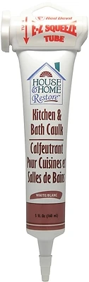 5 Ounce Premium Kitchen And Bath Sealant - White Silicone Caulk