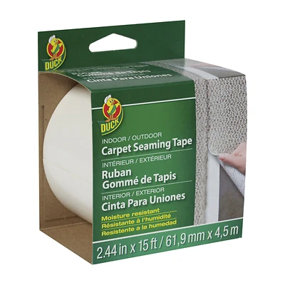 Duck 286519 Carpet Seaming Tape, 2.44 In. x 15 Ft., White