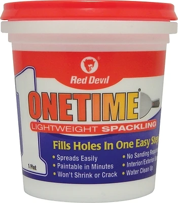 Onetime Lightweight Spackle, Pre-Mixed, Pt..