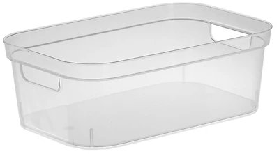Sterilite 13228608 Small Storage Bin, Clear, 7 Qt, 12-1/4 x 8 x 4-1/4 In.