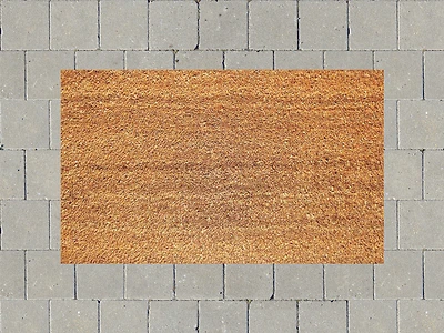 Tan 18 In. X 30 In. Coir/vinyl Door Mat - Model 7727830