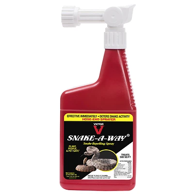 Victor VP364HE Snake-A-Way Repellent Hose-End Spray, 32 oz.