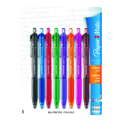InkJoy Retractable Ballpoint Pens, Assorted Colors, 8-Ct.