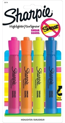 HIGHLITER TANK ASSORTED 4PK