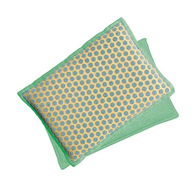 5 In. X 3 In. Yellow & Green Kitchen & Bath Stayfresh Sponge 2 Pk