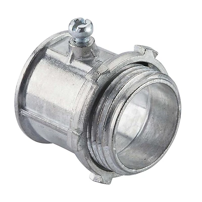 Halex 91212 EMT Connector, 3/4 in Set Screw, Zinc, 1/BAG