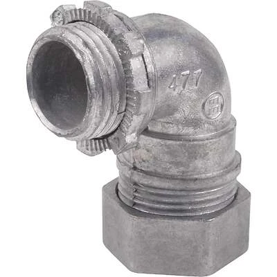 Halex 90292 EMT Compression Connector, 90 Degree, 3/4 In.
