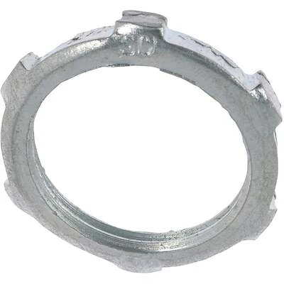 Halex 61925 Rigid Conduit Locknut, 2-1/2 In., Steel Zinc