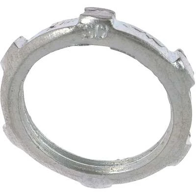 Halex 61930 Conduit Locknut, 3 In., Steel, Zinc