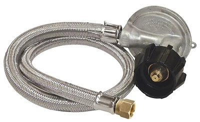 36 In. Stainless Steel Low Pressure Lp Hose & Preset Regulator M5lph