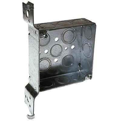 FH Bracket Electrical Box, 1-1/2 x 4 In. Square.