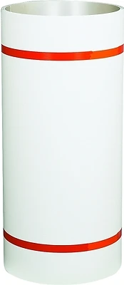 Trim Coil, White PVC Coated Aluminum, 24 In. x 50 Ft.