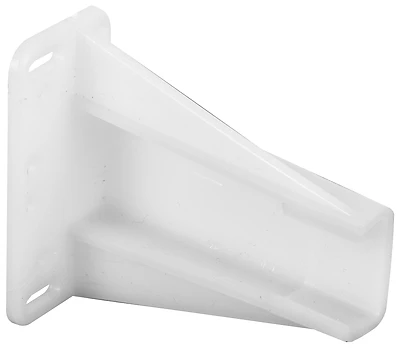 Prime-Line R7240 Drawer Track Backplate, 2-3/4 In., White Nylon