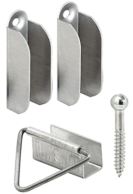 Window Screen Hanger and Latch, Mill Finish