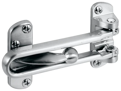Defender Security Swing Bar Door Guard, Satin Nickel, 3-7/8 In.