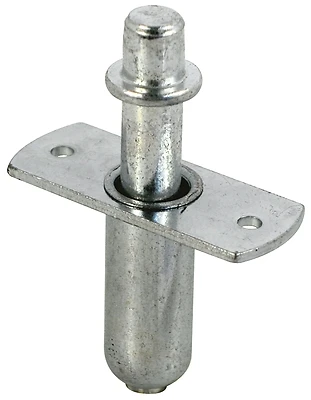 Bi-Fold Door Top Pivot, Spring-Loaded Nail, 1/4 In. Zinc-Plated Steel