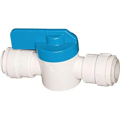 Watts PL-3011 Straight Stop Quick Connect Valve, CPVC, 1/4 x 1/4 In.