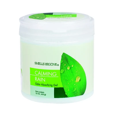 Smells Begone 50516 Odor Absorbing Gel, Calming Rain, 15 Oz