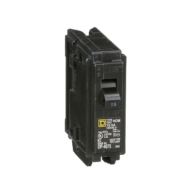 Homeline 15-Amp Single-Pole Circuit Breaker