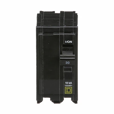 Square D QO230C 30-Amp Double-Pole Circuit Breaker, 120/240 VAC