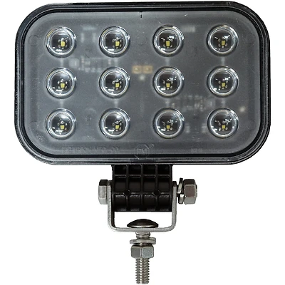 Rectangular Led Pedestal-mount Work Light - Black/clear, Lightweight Design