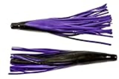 Boone Fishing Bait Soft Plastic 05631 2 PK Weber Style Tuna Skirt Purple/Black