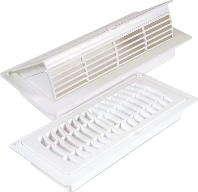 Rg3052 4-inch By 10-inch White Pop-up Floor Register And Air Deflector