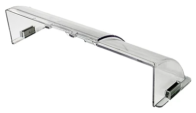 Adspzw Shatterproof Air Deflector, 14 In L, 7-14 In W, Clear Plastic