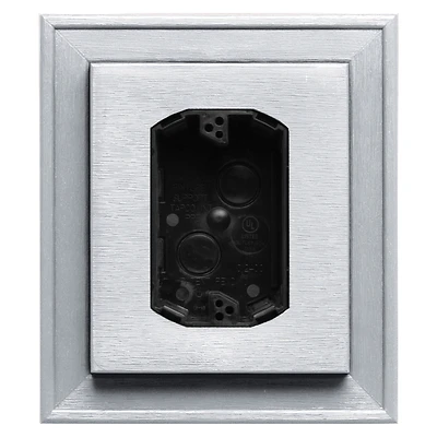 Builders Edge 130010010001 Vinyl Electrical Mounting Block, 8 In. L x 7 In. W, White