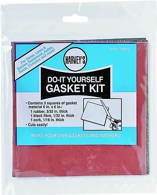 Harvey 20500 Do-It-Yourself Gasket Kit, 6x6 In., 3-Piece Set