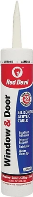 084620 Window & Door Siliconized Acrylic Caulk, Almond, 10.1 Oz, Pack Of 12