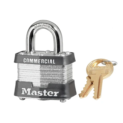3ka 1-9/16 In. Laminated Steel 4-pin Cylinder Padlock Keyed Alike