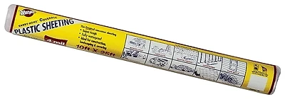 Warp Brothers 10' X 25' 4 Mil Clear Carry-home Coverall Plastic Sheeting, Pack Of 12