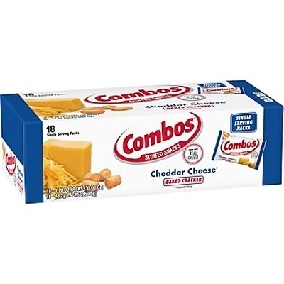 Cheddar Cheese Baked Snacks, 1.7 Oz Bags, 18 Count, Oven Baked, Real Cheese