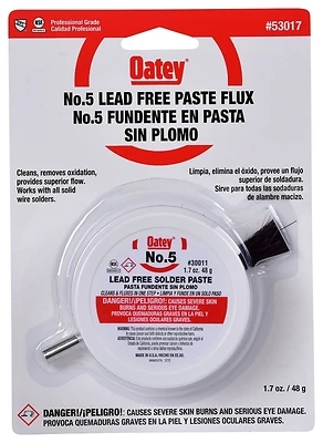 No. 5 Lead-free Paste Flux 1.7 Oz With Brush - Model 53017
