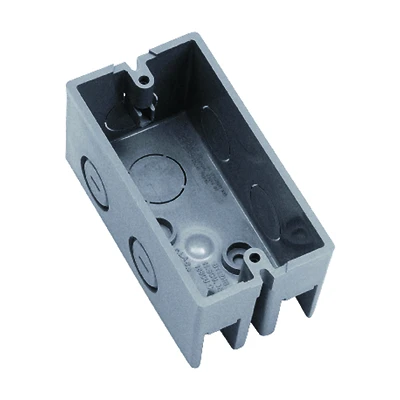 Carlon B112HBR 1-Gang Handy Box, 12 Cu. In., PVC, Gray