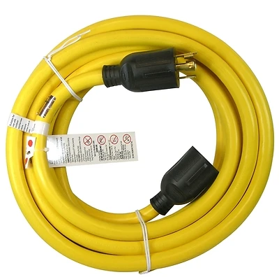 PowerZone 5990692 Generator Cord, 25 Ft, 10/4 Gauge, 30 Amp