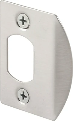 Defender Security E 2456 Satin Nickel Door Strike Plate, Adjustable Tab