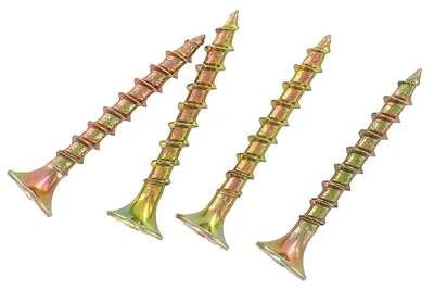 #6 x 2 in. Phillips Bugle-Head Coarse Thread Gold Screws (1 lb.-Pack)