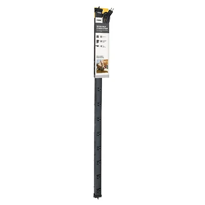 12-outlet 4-foot Metal Power Strip With 6-foot Cord - Black