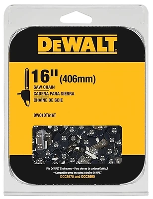 DeWalt DWO1DT616T Replacement Chainsaw Chain, 16-In.